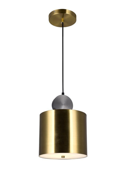 CWI Lighting Saleen LED Mini Pendant With Brass+black Finish Model: 1156P9-625