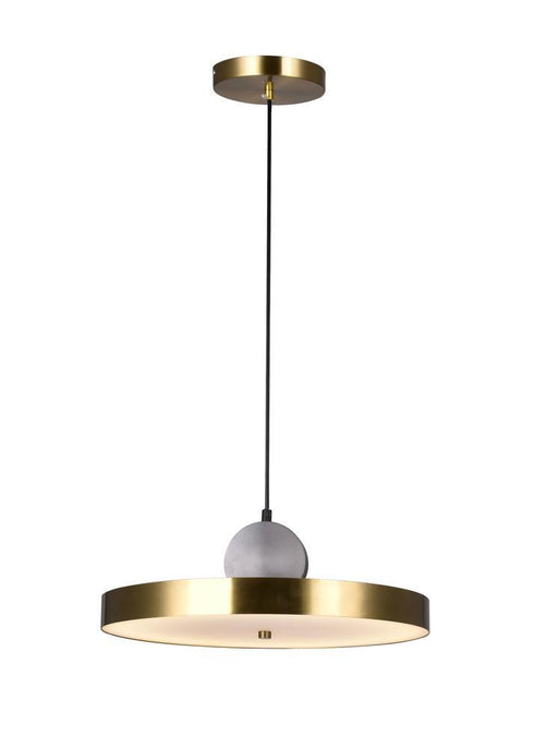 CWI Lighting Saleen LED Pendant With Brass+black Finish Model: 1156P16-625