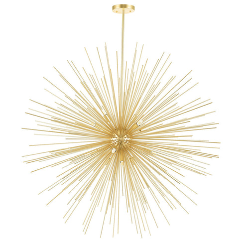 CWI Lighting Savannah 14 Light Chandelier With Gold Leaf Finish Model: 1034P40-14-620
