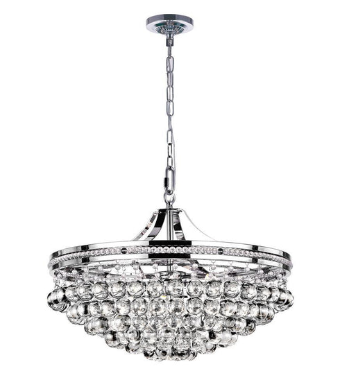 CWI Lighting Seraphina 9 Light Chandelier With Chrome Finish Model: 1070P22-9-601