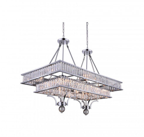 CWI Lighting Shalia 16 Light Island Chandelier With Chrome Finish Model: 9972P37-16-601