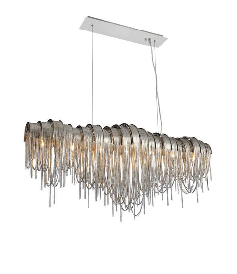 CWI Lighting Shirley 10 Light Down Chandelier With Chrome Finish Model: 5637P45C