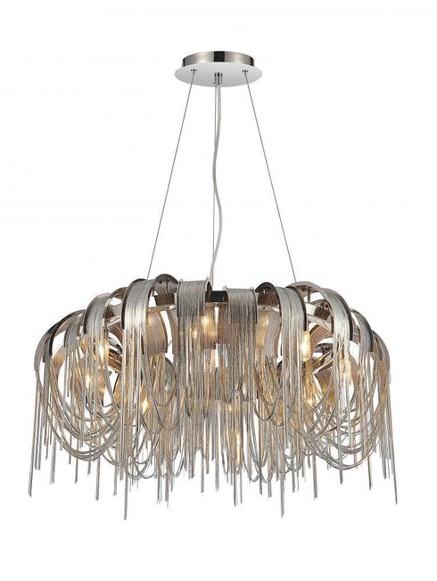 CWI Lighting Shirley 8 Light Down Chandelier With Chrome Finish Model: 5637P32C