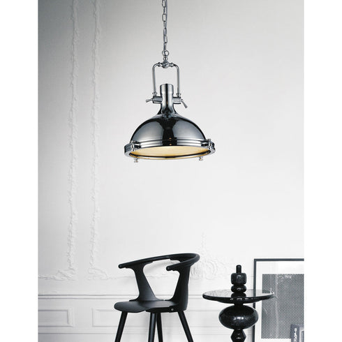 CWI Lighting Show 1 Light Down Pendant With Chrome Finish Model: 9602P16-1-601