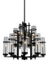 CWI Lighting Sierra 12 Light Up Chandelier With Black Finish Model: 9827P30-12-101-A
