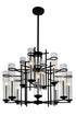 CWI Lighting Sierra 12 Light Up Chandelier With Black Finish Model: 9827P38-12-101
