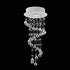 CWI Lighting Spiral 1 Light Flush Mount With Chrome Finish Model: 6603C10C
