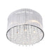 CWI Lighting Spring Morning 6 Light Drum Shade Flush Mount With Chrome Model: 5319C14C-R