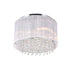 CWI Lighting Spring Morning 6 Light Drum Shade Flush Mount With Chrome Model: 5319C14C-R