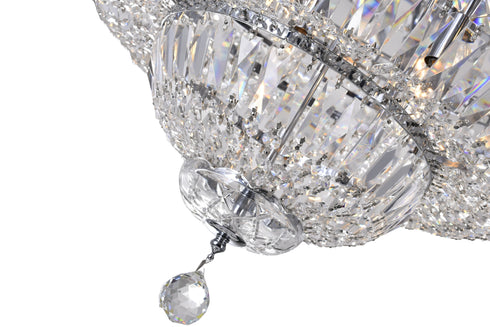CWI Lighting Stefania 21 Light Bowl Flush Mount With Chrome Finish Model: 8003C36C