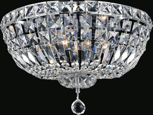 CWI Lighting Stefania 6 Light Bowl Flush Mount With Chrome Finish Model: 8003C18C