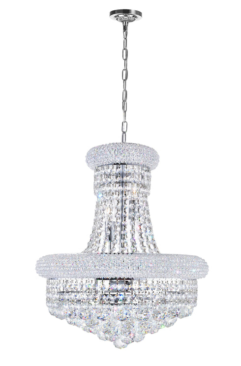 CWI Lighting Stefania 8 Light Down Chandelier With Chrome Finish Model: 8003P18C