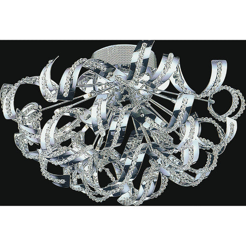 CWI Lighting Swivel 13 Light Flush Mount With Chrome Finish Model: 5067C22C