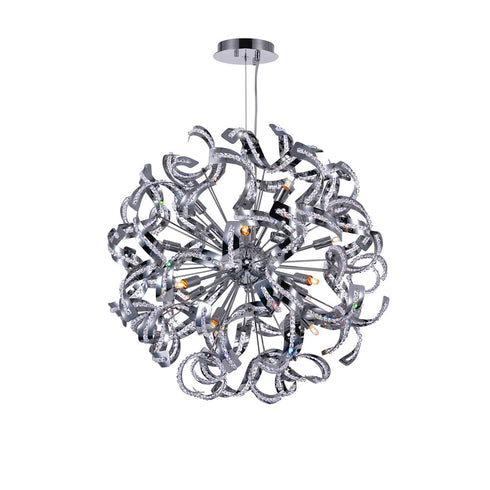 CWI Lighting Swivel 14 Light Chandelier With Chrome Finish Model: 5067P22C