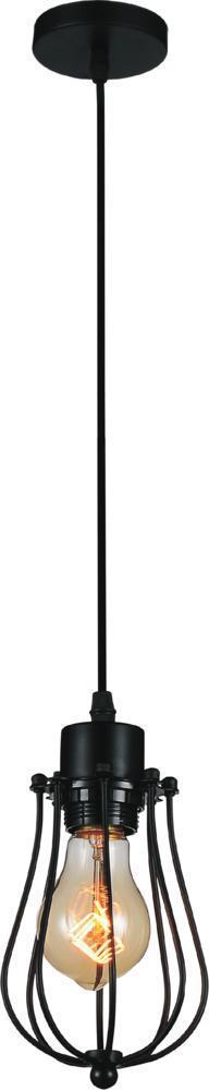 CWI Lighting Tomaso 1 Light Down Mini Pendant With Black Finish Model: 9610P4-1-101