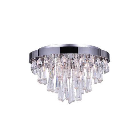 CWI Lighting Vast 8 Light Flush Mount With Chrome Finish Model: 5078C20C