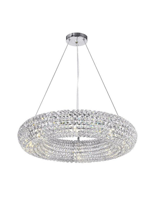 CWI Lighting Veronique 8 Light Chandelier With Chrome Finish Model: 1057P24-8-601