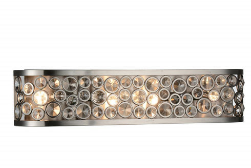 CWI Lighting Wallula 4 Light Wall Sconce With Satin Nickel Finish Model: 9908W26-4-606