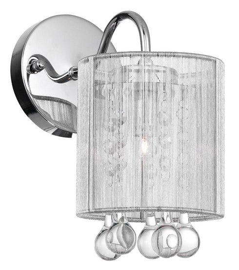 CWI Lighting Water Drop 1 Light Bathroom Sconce With Chrome Finish Model: 5006W5C-1 (S)