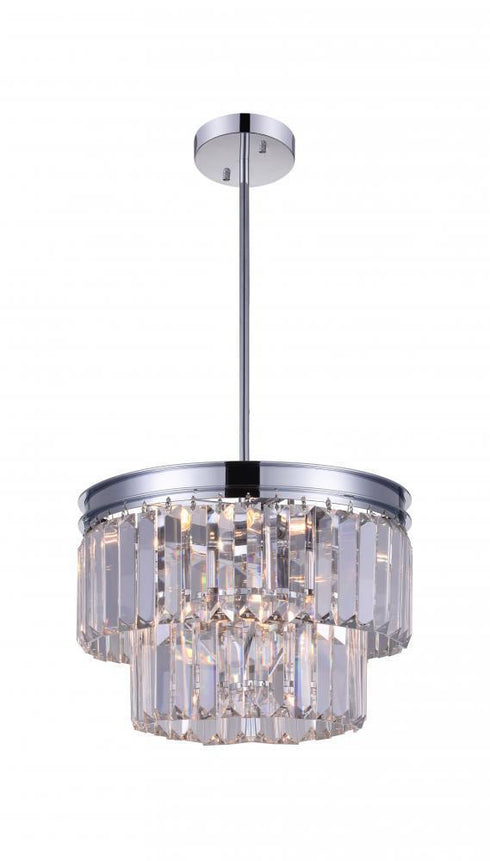 CWI Lighting Weiss 5 Light Down Mini Chandelier With Chrome Model: 9969P8-5-601