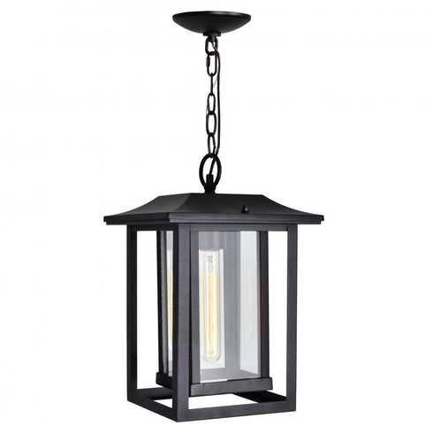 CWI Lighting Winfield 1 Light Black Outdoor Hanging Light Model: 0414P10-1-101