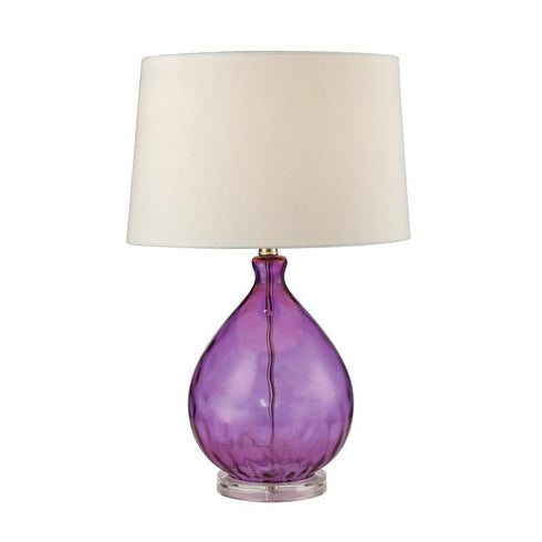 D2693 Dimond Wayfarer Collection 24" Purple Glass Table Lamp