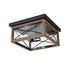 DVI Lighting County Fair 2 Light Flush Mount Model: DVP43370BK+BIW-CL