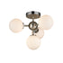 DVI Lighting Alouette 4 Light Semi Flush Mount Model: DVP34511CH+BN-OP