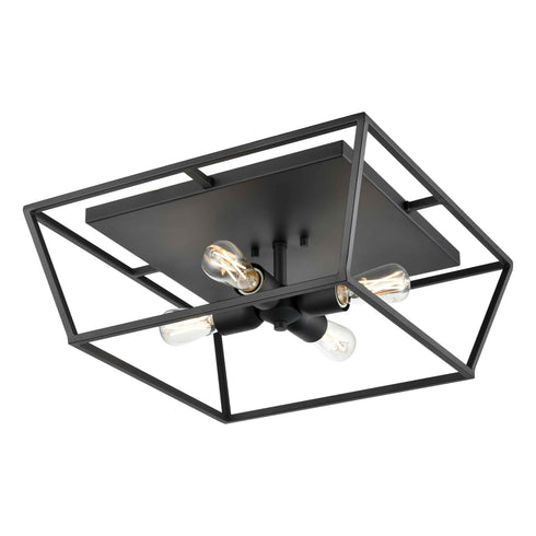 DVI Lighting Cabot Trail 4 Light Large Flush Mount Model: DVP43812GR