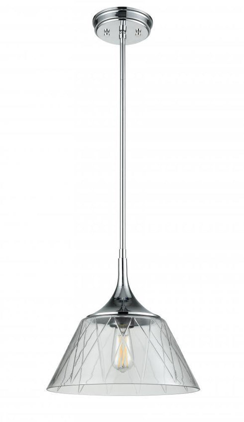 DVI Lighting Queenston 11.25 Inch Pendant Model: DVP38505CH-BCG