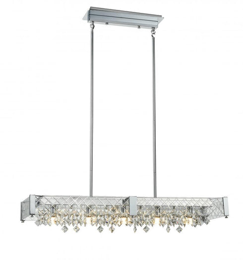 DVI Lighting Roxboro 7.5 Inch Linear Pendant Model: DVP38402CH-CRY