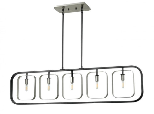 DVI Lighting Confederation 12.25 Inch Linear Pendant Model: DVP33502SN+GR