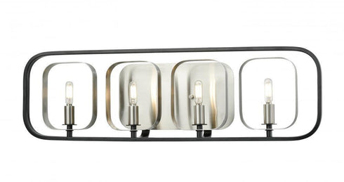 DVI Lighting Confederation 9 Inch Four Light Vanity Model: DVP33544SN+GR