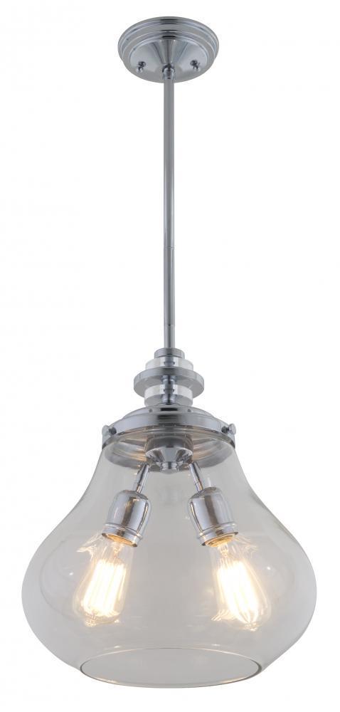 DVI Lighting Coronado/el Dorado Coronad El Dorado 16 Inch Pendant Model: DVP14613CH-CL