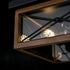 DVI Lighting County Fair 2 Light Flush Mount Model: DVP43370BK+BIW-CL