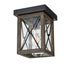 DVI Lighting County Fair Outdoor Flush Mount Model: DVP43374BK-CL