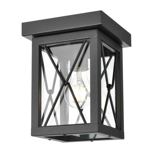 DVI Lighting County Fair Outdoor Flush Mount Model: DVP43374BK-CL