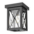 DVI Lighting County Fair Outdoor Flush Mount Model: DVP43374BK-CL
