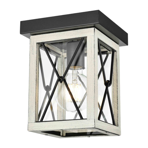 DVI Lighting County Fair Outdoor Flush Mount Model: DVP43374BK-CL