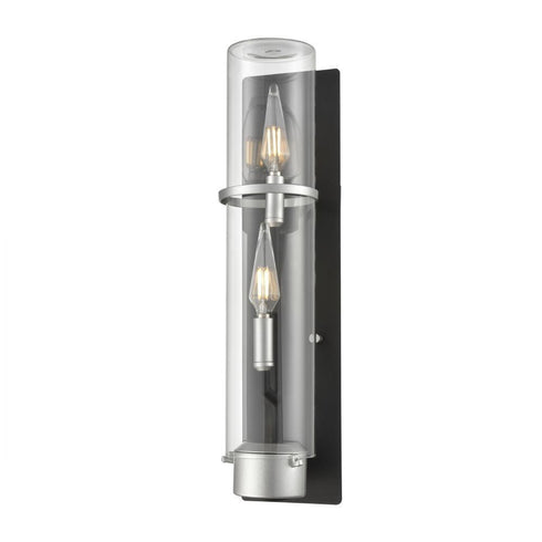 DVI Lighting Exeter Outdoor Sconce Model: DVP9264SS+BK-CL