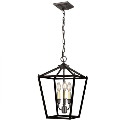 DVI Lighting Lundy's Lane 3 Light Pendant Model: DVP30147MF+GR