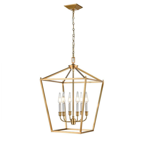 DVI Lighting Lundy's Lane 6 Light Foyer Model: DVP30148MF+GR