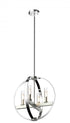DVI Lighting Mont Royal 4 Light Pendant Model: DVP28848SN/GR-CL
