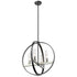 DVI Lighting Mont Royal 4 Light Large Pendant Model: DVP28849CH/GR-CL