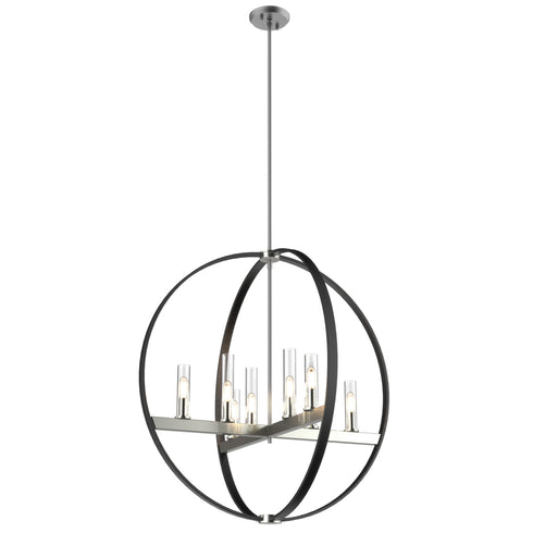 DVI Lighting Mont Royal 8 Light Pendant Model: DVP28850CH/SN-CL