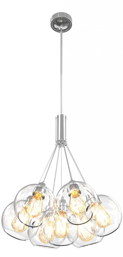 DVI Lighting Oberon 7 Light Pendant Model: DVP13237CH-CL