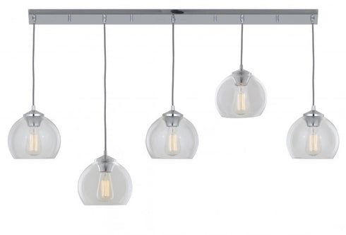 DVI Lighting Oberon 8 Inch Linear Pendant Model: DVP13202CH-CL