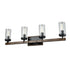 DVI Lighting Okanagan 4 Light Vanity Model: DVP38644GR+IW-CL