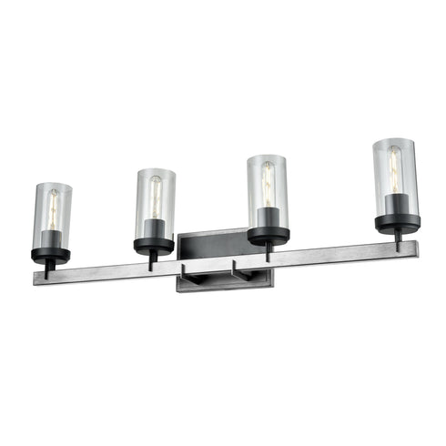 DVI Lighting Okanagan 4 Light Vanity Model: DVP38644GR+IW-CL