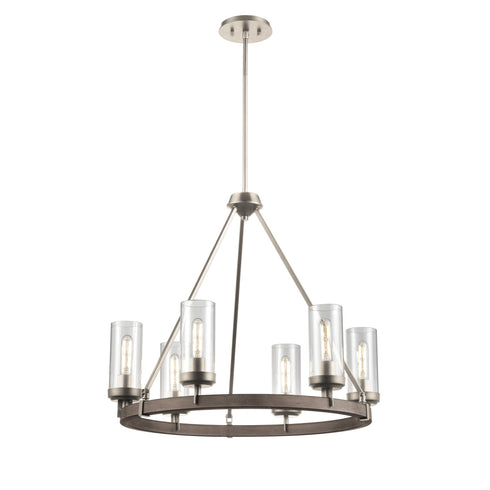 DVI Lighting Okanagan 6 Light Chandelier Model: DVP38626GR+IW-CL